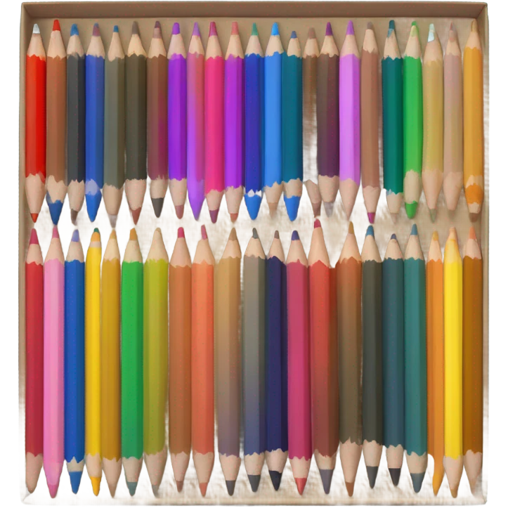box of pencils color emoji