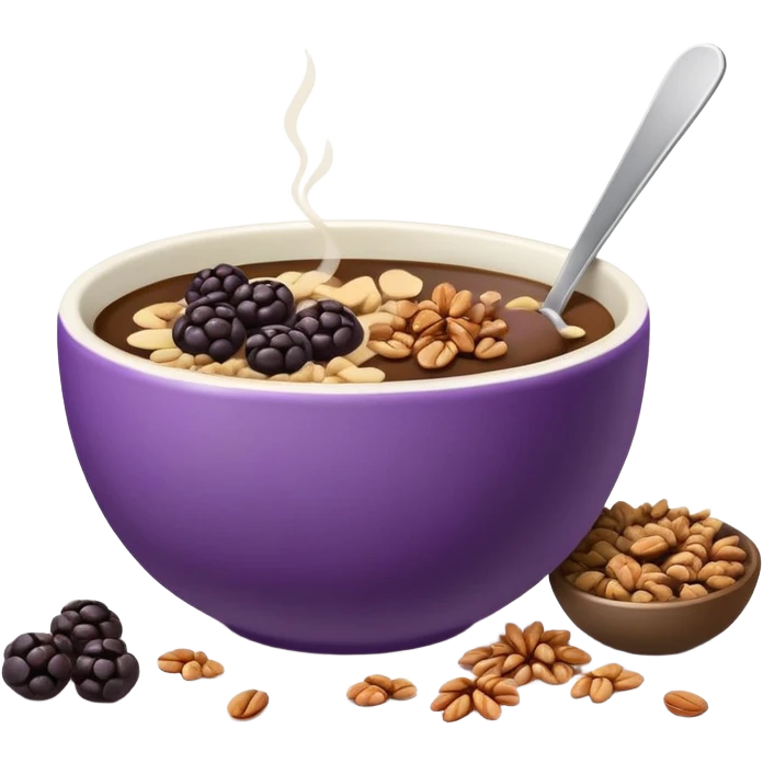 coffee and acai bowl emoji
