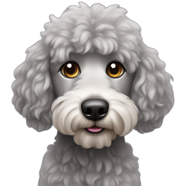 caniche gris emoji