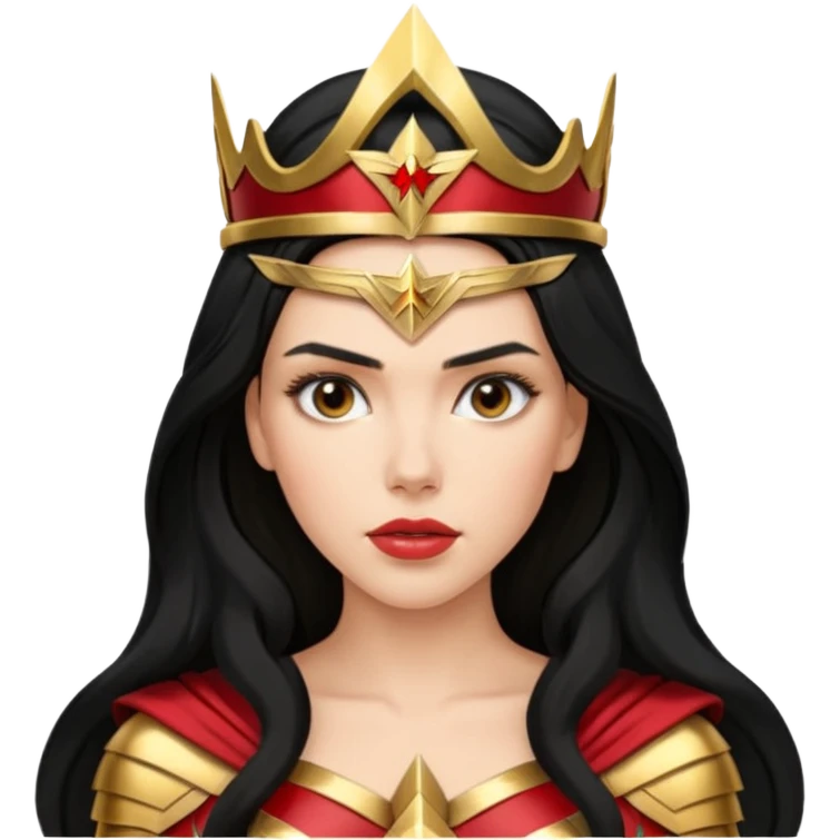 Scarlett Johansson as a wonder woman emoji