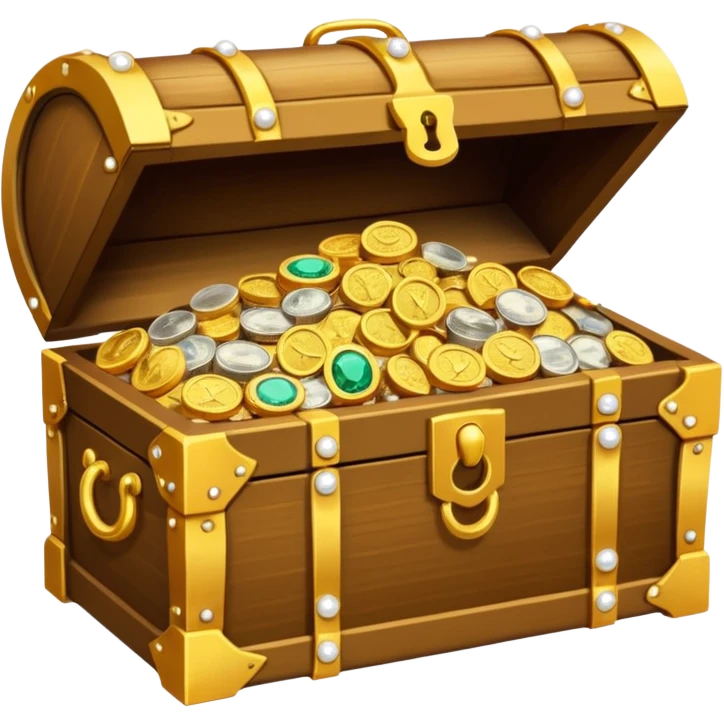 a treasure chest overflowing with Arab currency emoji