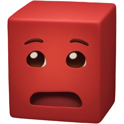 Red block emoji