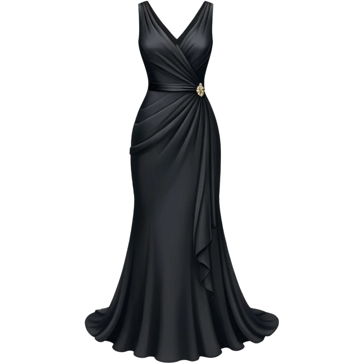 Black formal dress emoji