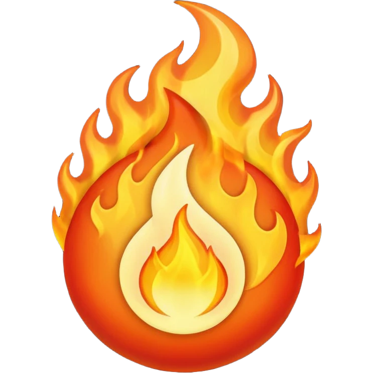 Male nipple on fire emoji