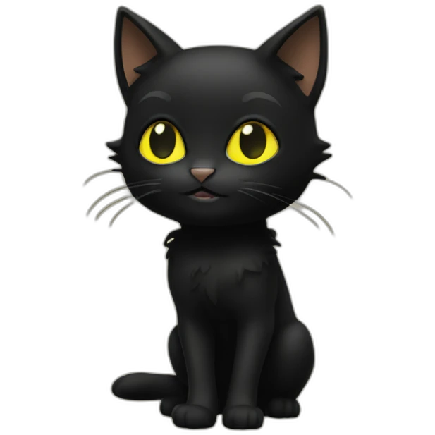 Chat noir emoji