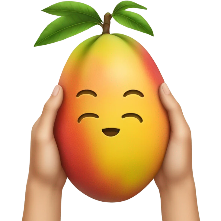 MANGO holding a smaller MANGO  emoji