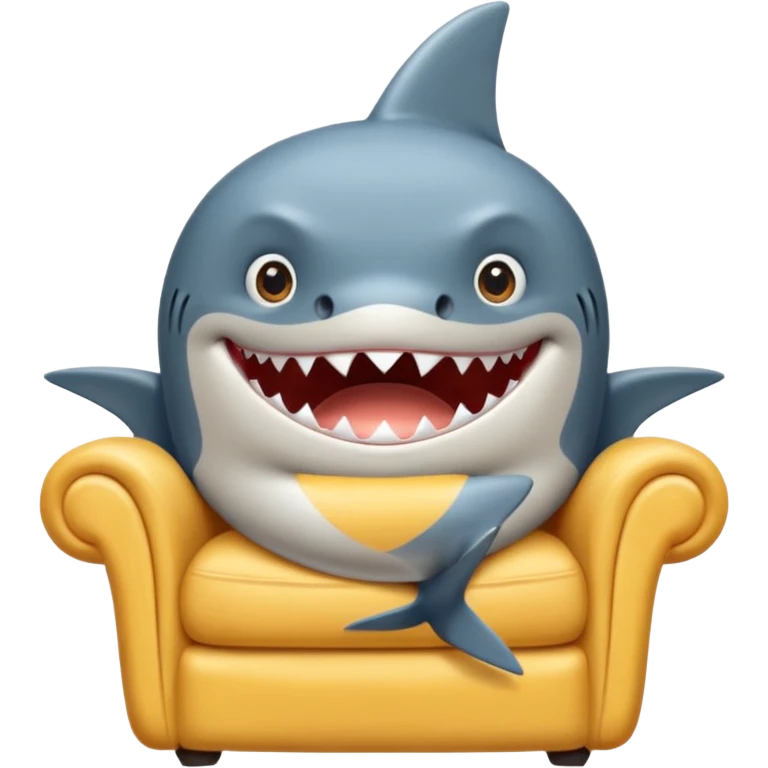 Tête Requin avec une étoile dans 1 oeil emoji