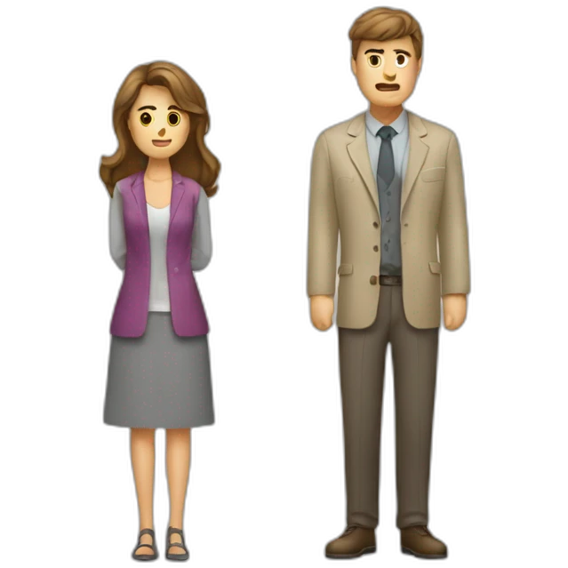 Homme qui se dispute avec une femme emoji