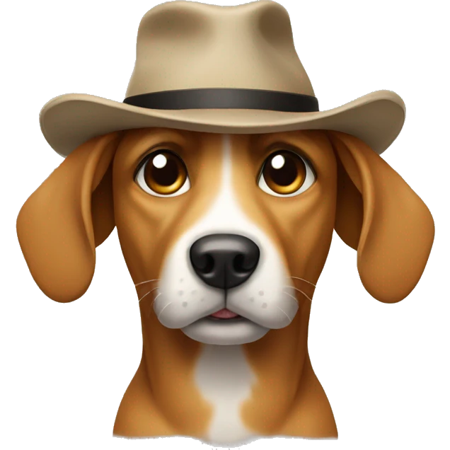 dog with hat  emoji