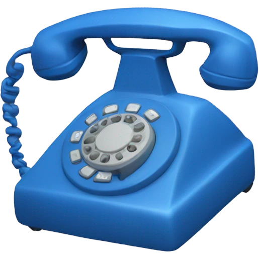 Blue phone  emoji