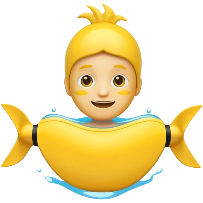 Pleading Face Emoji with swimming fins emoji