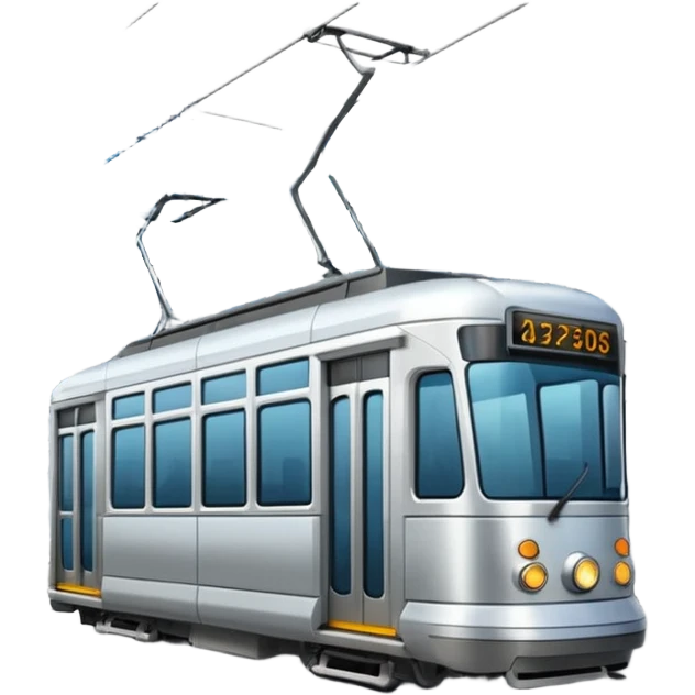 tram in city emoji