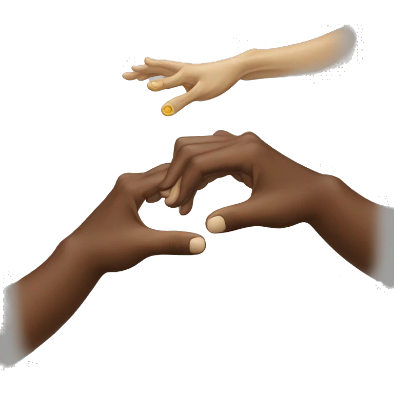 The creation of Adam hands emoji