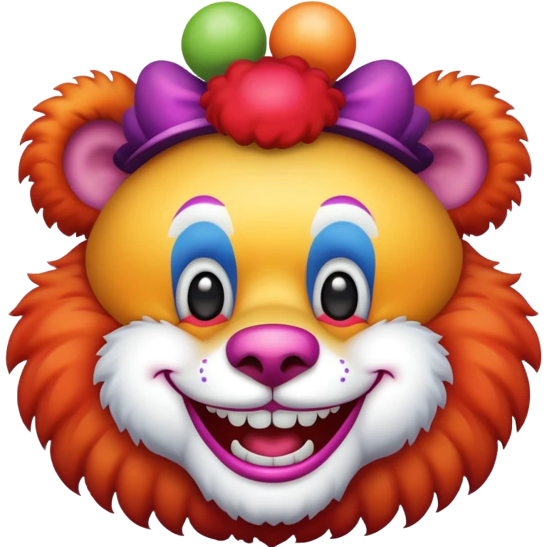 bear clown emoji