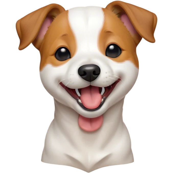 Cinematic Cute Yawning Jack Russell Terrier Portrait Emoji, Head tilted slightly with a dramatic, wide-open yawn, showcasing a compact, energetic form with floppy ears and sleepy, half-closed eyes, a slightly open mouth revealing gentle canine charm, Simplified yet irresistibly adorable features, highly detailed, glowing with a soft, cozy glow, high shine, relaxed yet expressive, stylized with a dash of whimsical canine ease, soft glowing outline, capturing the essence of a drowsy yet affectionate Jack Russell Terrier that appears ready to stretch out and yawn its way out of the screen! emoji