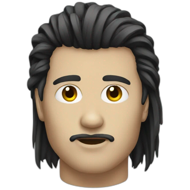 Goth mullet emoji