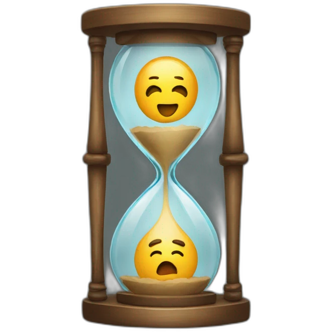 emoji waiting hourglass emoji