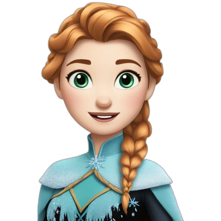 Frozen Anna emoji