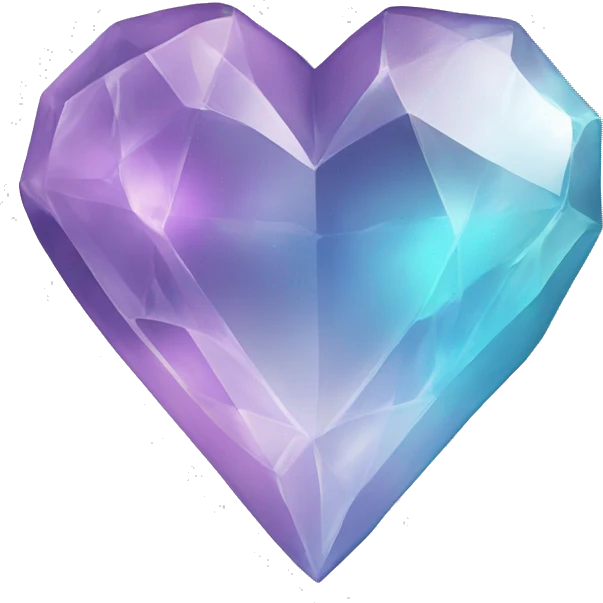 crystal heart emoji
