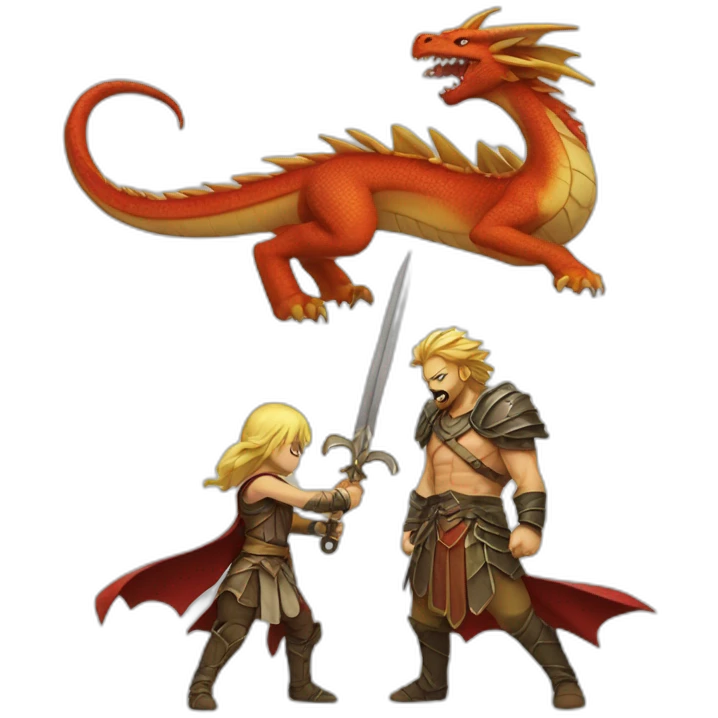 legendary dragon slayer vs gilgamesh emoji