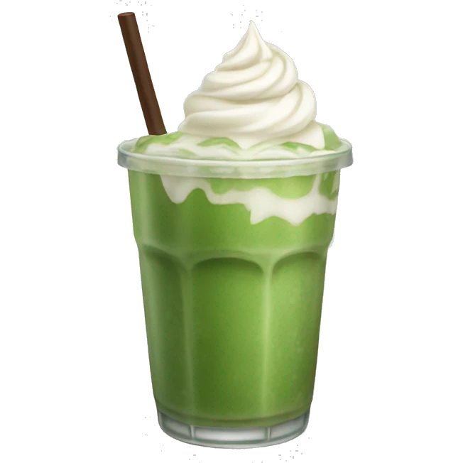 iced matcha latte emoji