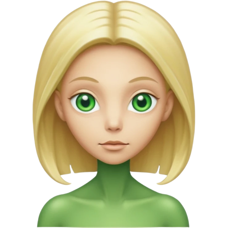 ALIEN WITH BLONDE emoji