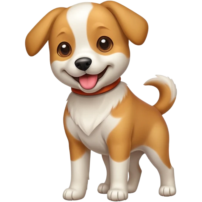 Dog with live  emoji