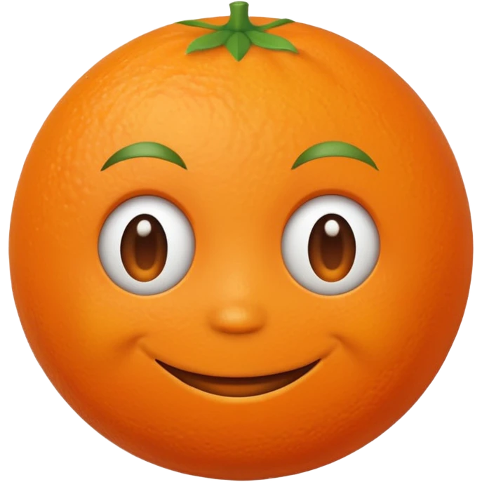  orange  with a face  emoji
