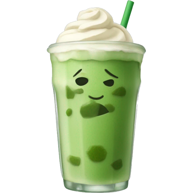 iced matcha latte emoji
