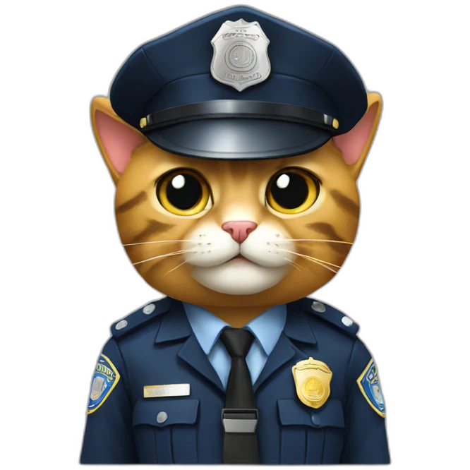 Cop cat emoji
