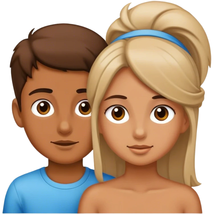 Girl and boy emoji