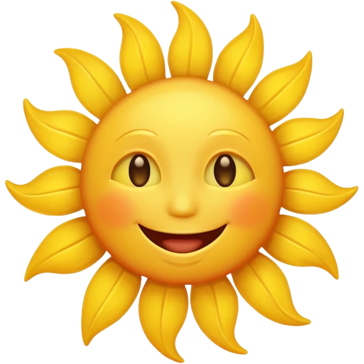 A happy sun emoji emoji