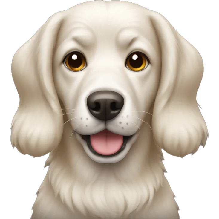 A dog emoji