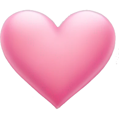 Cute pink heart emoji