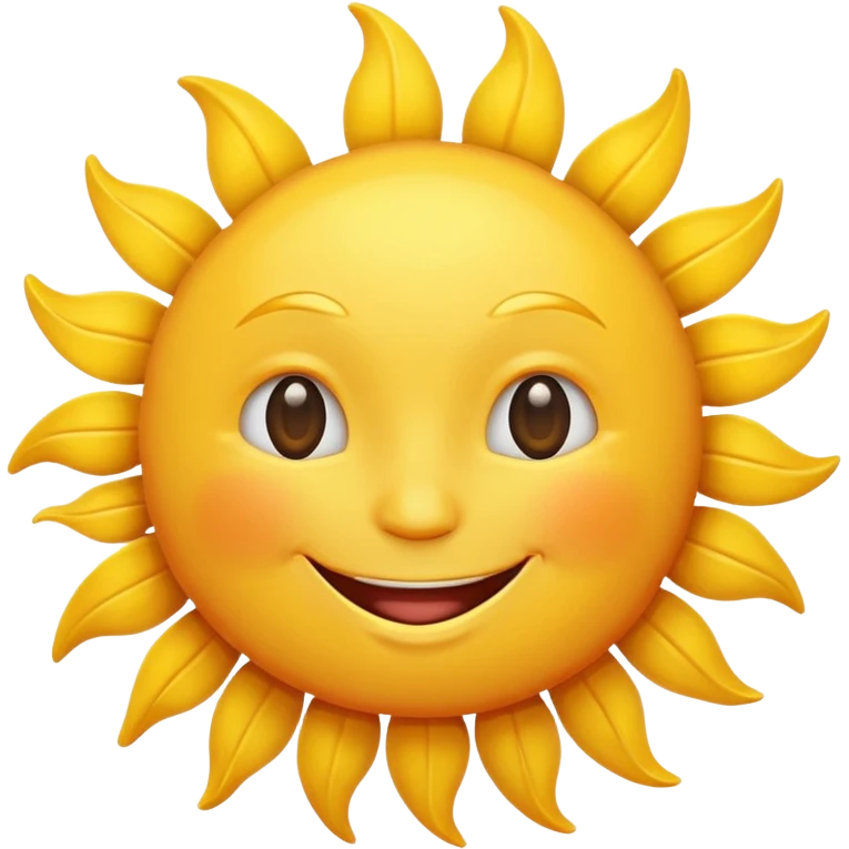 smiling sun emoji