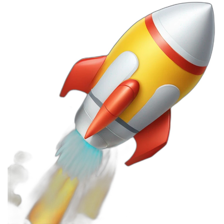 rocket flying to the moon being piloted by sponge emoji