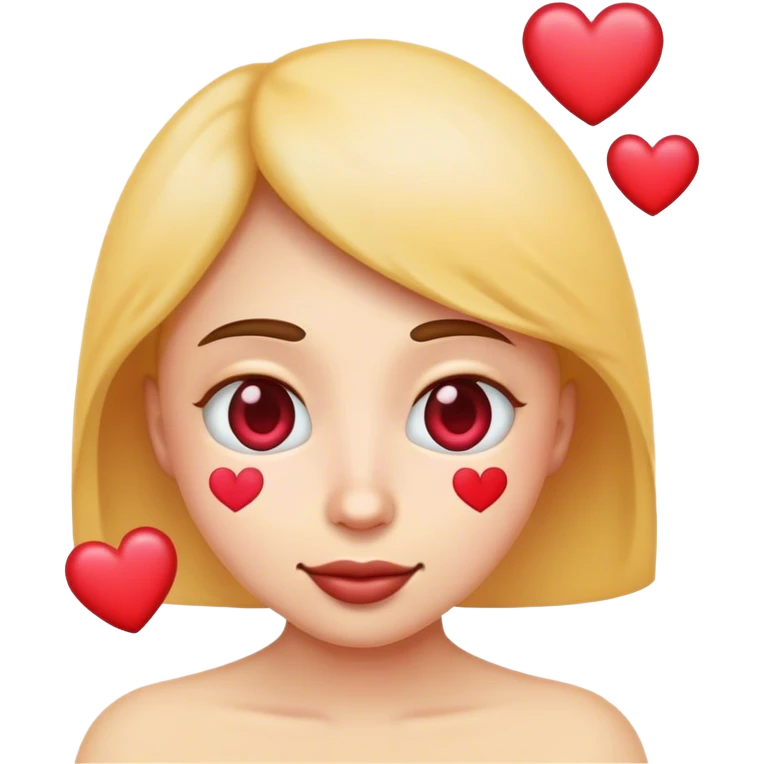 emoji face hearts instead of eyes emoji