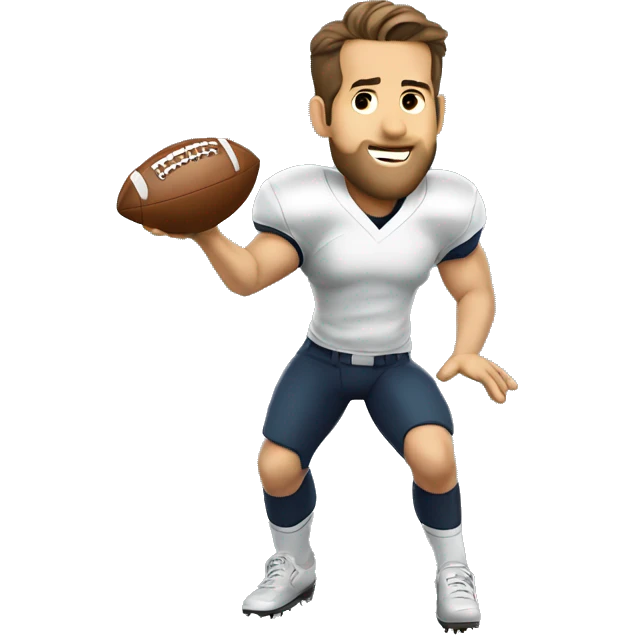 Ryan Reynolds’s throwing a football  emoji