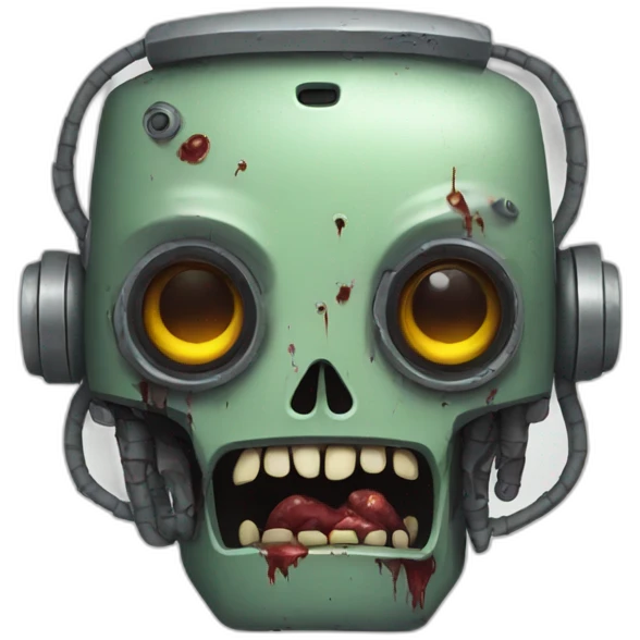 Robot zombie emoji