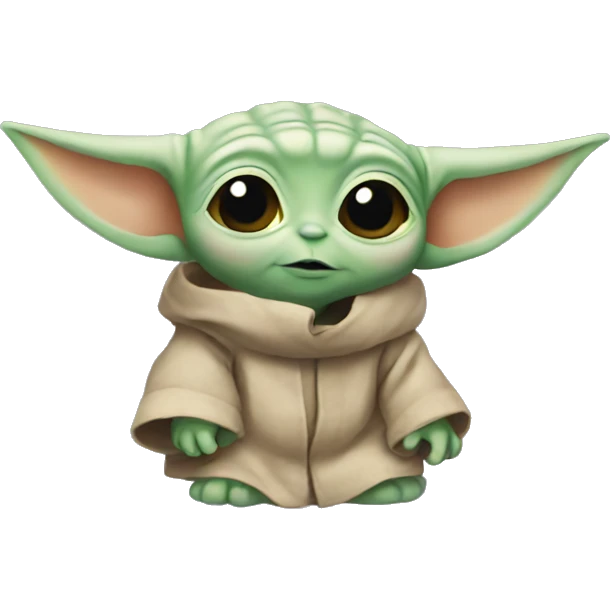 Cute baby yoda  emoji