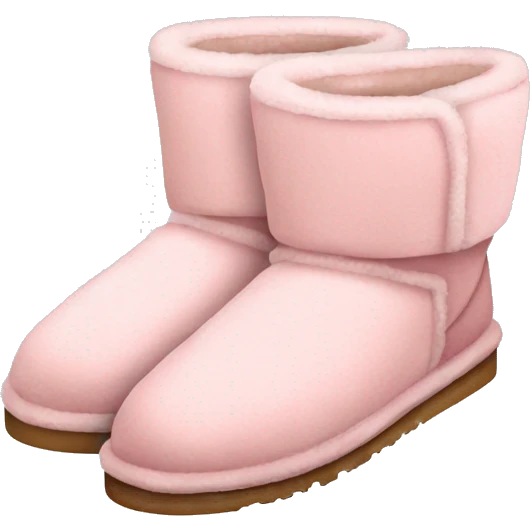 UGG slippers light pink emoji