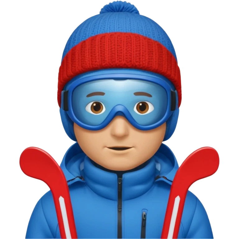 a short man skiing emoji
