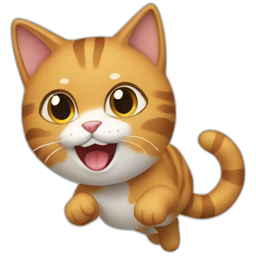 cat run emoji