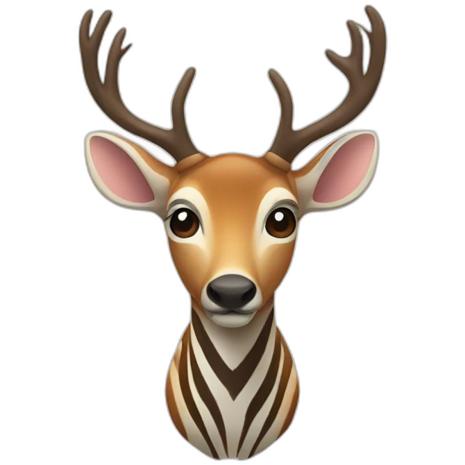 Deer Zebra emoji