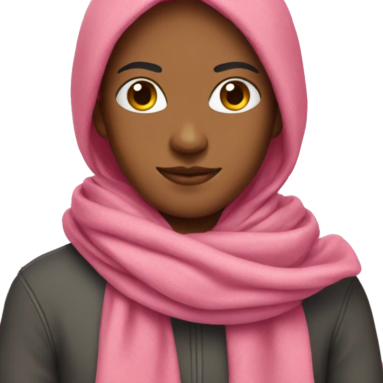 pink scarf emoji