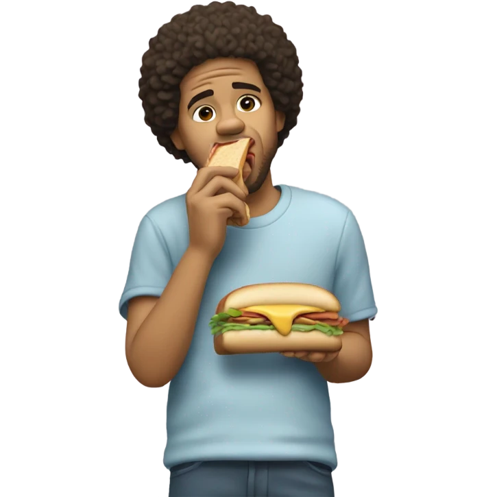 J Cole eating a sandwich  emoji