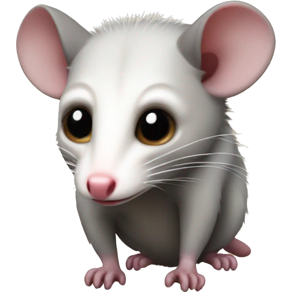 Anatomically correct opossum  emoji