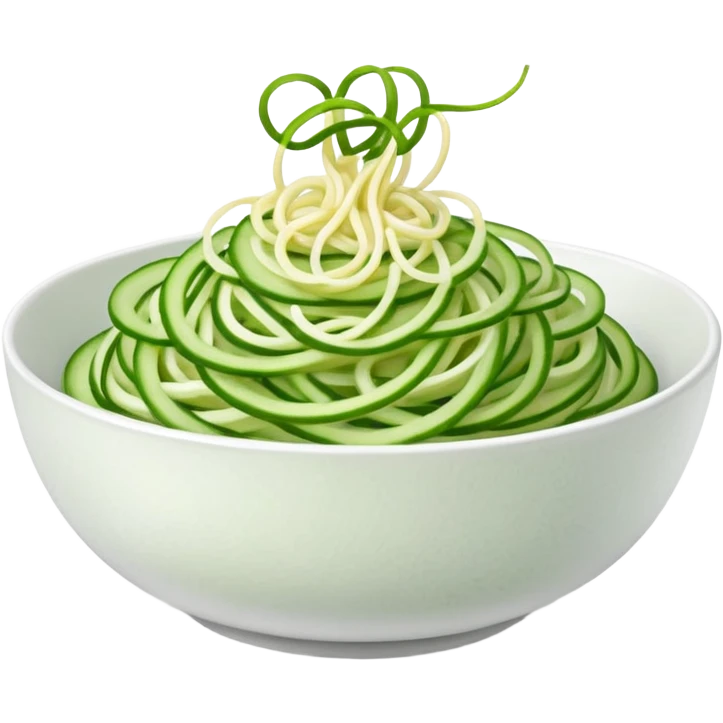 bowl of cucumber noodles emoji