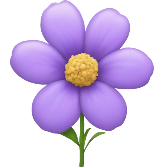 light purple flower emoji