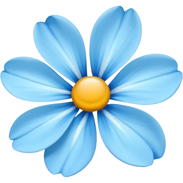 fiore blu emoji